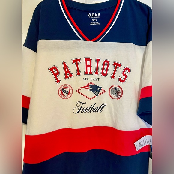 NE Patriots Oversized Tee by WEAR Erin Andrews NWT Size Large - Picture 5 of 6